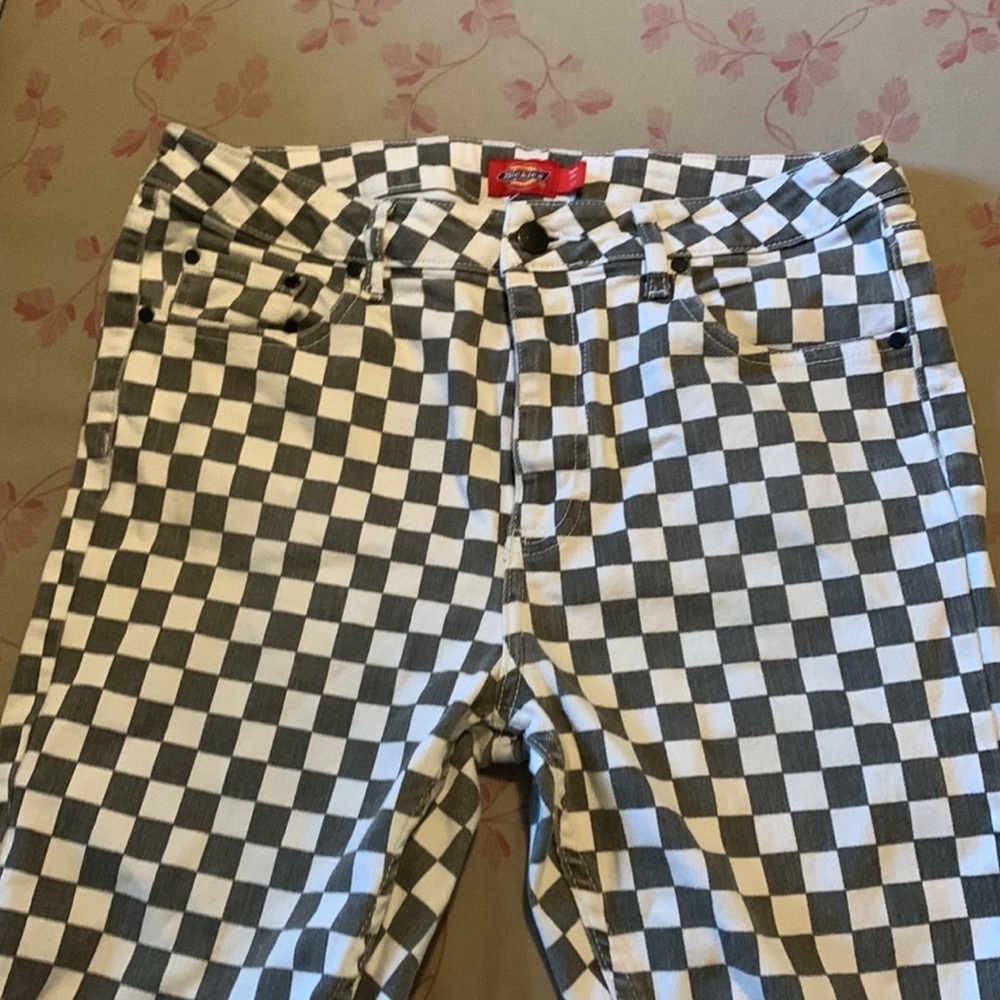Dickies size 11/30 checker print jeans